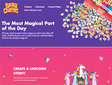 Tablet Screenshot of luckycharms.com